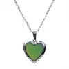 Wholesale Temperature-sensing Color-changing Heart Necklace