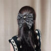 Wholesale Cross-border Explosions Leopard Element Fabric Bow Hairpin Bohemian Hair Accessories Women's Ponytail Spring Clip Hair