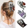 Wholesale New Halloween claw clip ghost skull hair clip funny pumpkin head ghost hand shark clip cross-border festival headdress