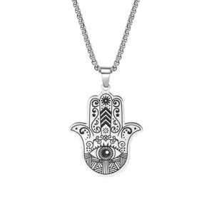Silver / Stainless Steel Square Pearl Chain