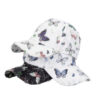 Wholesale Ethnic Style Hat Women's Summer Sun Hat Travel Shopping Butterfly Printed Hard Top Baseball Cap B1157