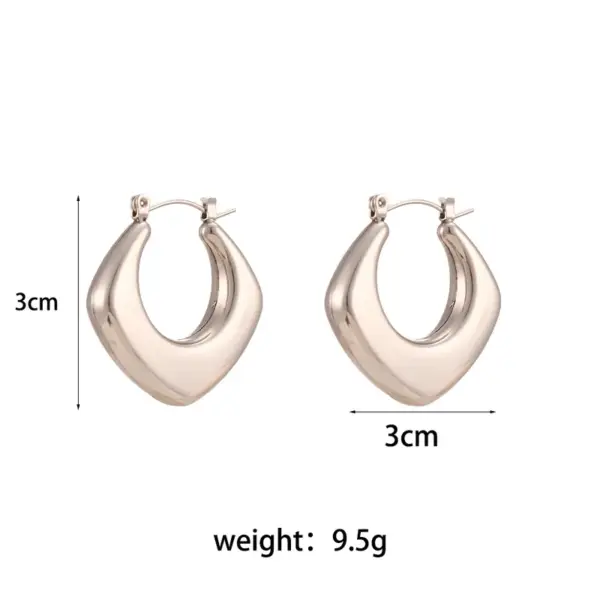 Wholesale 1 Pair Simple Style Round Solid Color 304 Stainless Steel 18K Gold Plated Earrings