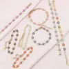 Wholesale Water Plating 18K Gold Plated Flower Stainless Steel Basic 304 Stainless Steel Bracelets