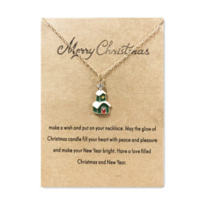 6529 Green Christmas House Gold Card