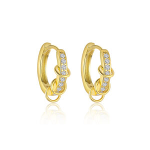 E4861-gold/pair / 925 silver