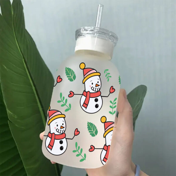 Wholesale Uv Transfer Sticker Glass Cup 16oz Glass Cup Special Sticker