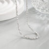 Wholesale Broken Silver Thin Chain Necklace Women's Niche Design Sparkling Spring and Summer Eye-absorbing Fashion All-match Broken Silver
