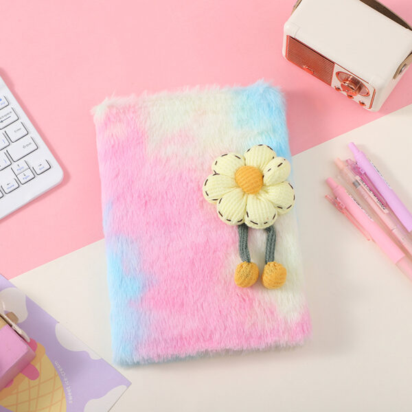Wholesale Plush Diary Three-Dimensional Sunflower Notebook