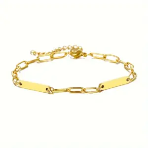 Golden-2 Tags / Square Bracelet