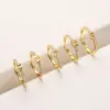 Wholesale Copper 18K Gold Plated IG Style Hip-Hop Simple Style Plating Inlay Constellation Zircon Adjustable Ring