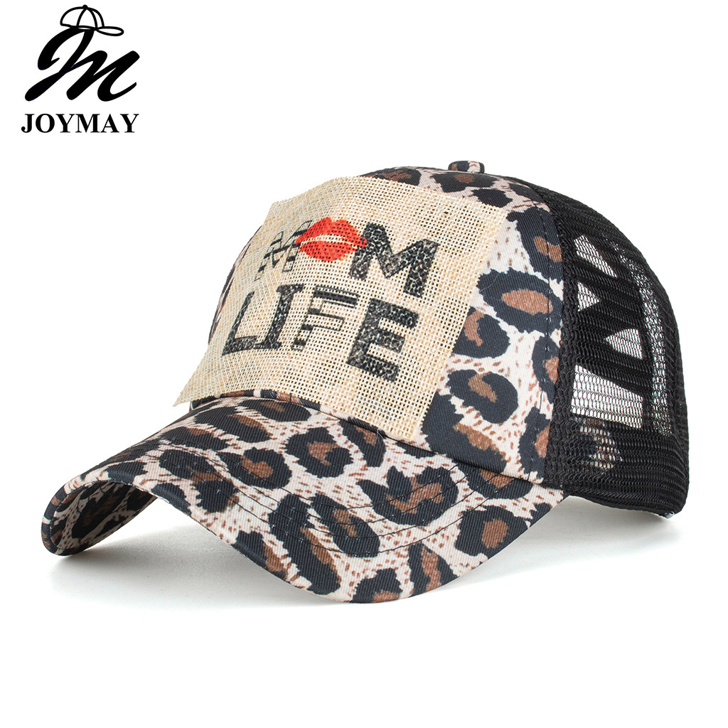 Wholesale Spring and Summer new patch cross elastic mesh nytail baseball cap peaked cap Sun Hat sun hat B802