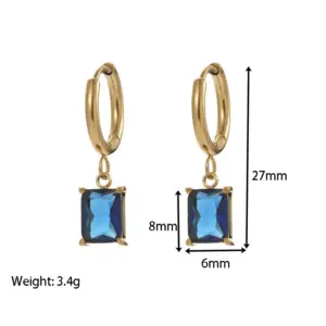 14K Gold-Blue Diamond