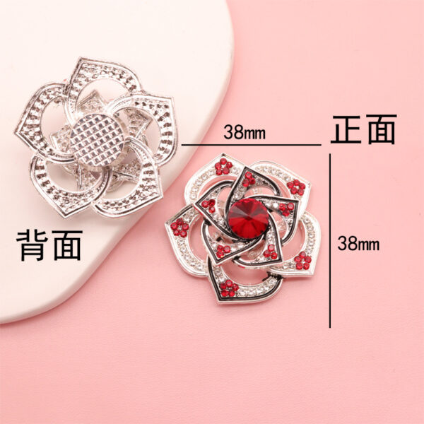 Wholesale An Ge Man Rotary Rose Alloy Rose Revolves Diy Jewelry Accessories Beaded Hairpin Mobile Phone Shell Material
