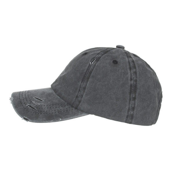 Wholesale Cross-border beautiful goods ponytail broken hole cap children do old washed baseball cap curved eaves light board cap solid color cap B838