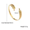 Wholesale Fashion Grain 304 Stainless Steel 18K Gold Plated Stainless Steel Bracelets In Bulk