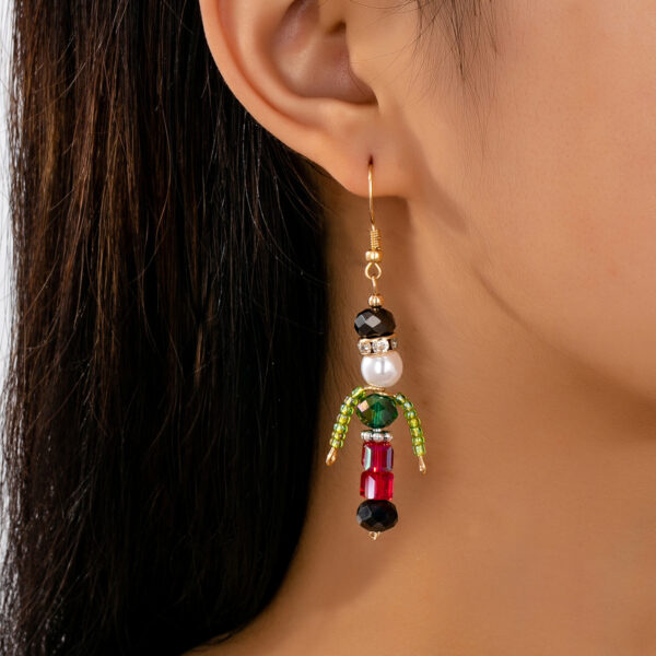 Wholesale Christmas Snowman Santa Claus Earrings