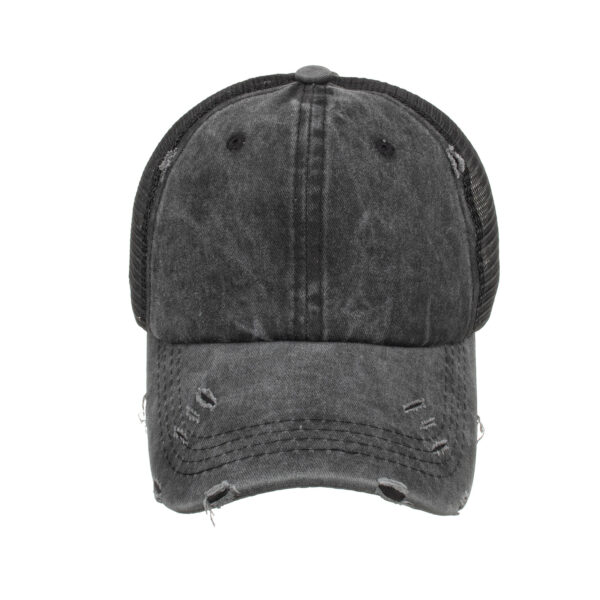 Wholesale Washed old light version ponytail baseball net cap baseball cap corset cap cap Sun cap B718