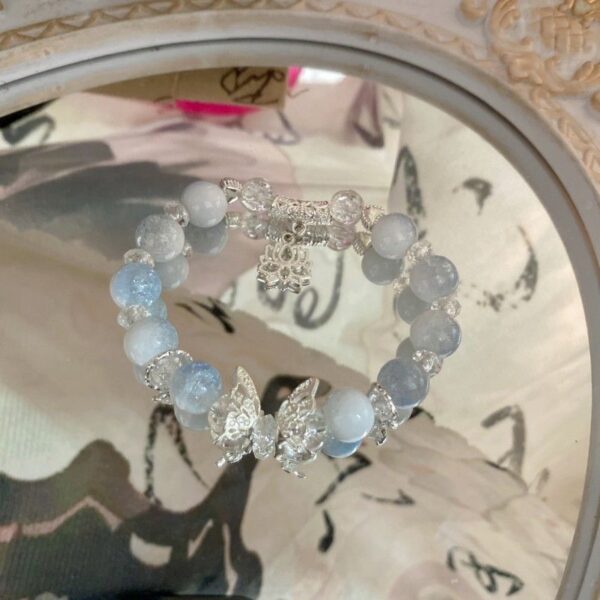 oly-6b11bbbe38b1011dcdf9e9c6433fe291 Wholesale High-value four-piece colored glaze bracelet women's summer ice through beaded handmade student girlfriend jewelry