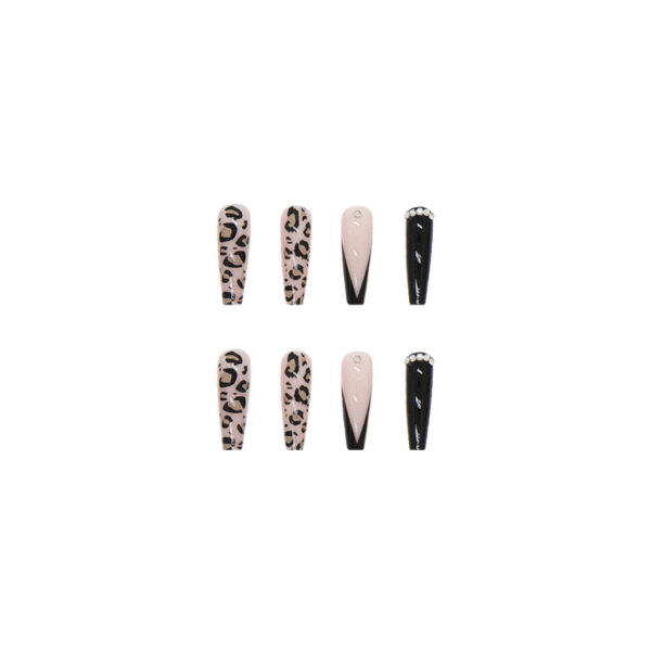 oly-6b173a82f0b49a9f797ad51b1ca4f271 Wholesale Long Ballet Armor Wear Armor Wholesale Finished Manicure Pieces Foreign Trade Cross-border False Nail Patch Leopard Mysterious ill