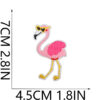 oly-6b23a8e8db6670bc25e996e72c6d2a79 Wholesale Flamingo Embroidered Cloth Patch Bag Decorative Elegant Red Crane Patch Cute Cole Flamingo Computer Embroidered Label