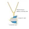 Wholesale Jewelry Basic Modern Style Classic Style Geometric Map 201 Stainless Steel 304 Stainless Steel Plating Pendant Necklace