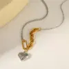 Wholesale 304 Stainless Steel Vacuum Electroplating (In Furnace) Plated 18K Real Gold Women's Suitable Necklace