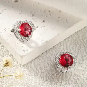 Ear Studs-Red / One Size / 1.2*1.2