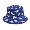 oly-6b43a668d0f68fc09cfe42c1c9ab3ee0 Wholesale New Undersea Animal Shark Pattern Printed Fisherman Hat Women's European and American Men's Outdoor Double-Sided Sunscreen Hat Basin Hat