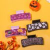 oly-6b6d3f3b02c93c84a20fee22875907ff Wholesale Halloween Printed Leather Claw Clip