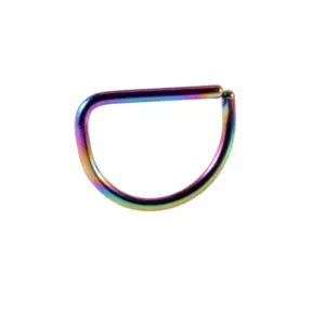 Colorful D-Shaped / Rod Thickness * Inner Diameter 0.8x8mm
