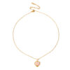 Wholesale Hot-Selling Heart Flower Necklace for Women, Niche Retro Light Luxury Pearl Clavicle Chain, Fashionable and Versatile Accessory