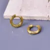 304 Stainless Steel Geometric Ion Plating (IP) 18K Real Gold Plated 18K Gold Simple Style Commute Waterproof Non Tarnish Gold Earrings