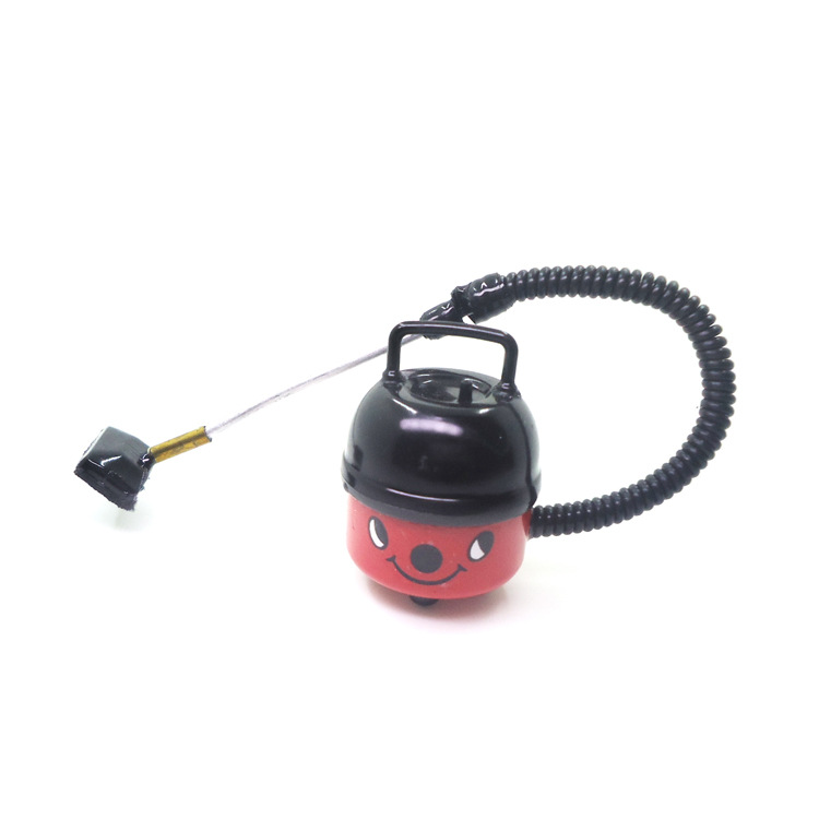 Wholesale 1:12 doll house aessories dollhouse simulation mini appliances cleaning tools smiley face vacuum cleaner model