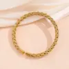 Wholesale 201 Stainless Steel Solid Color Vacuum Plating 18K Gold Plated 18K Gold Simple Style Box Chain Gold Silver Bracelets