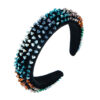 Wholesale Baroque Special-Shaped Colorful Crystal Headband for Women Hand-Sewn Thin Snge Headband Hair Aessories Niche Design