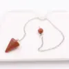 Wholesale Fashion Geometric Horse Natural Stone Natural Stone Crystal Pendant Necklace In Bulk
