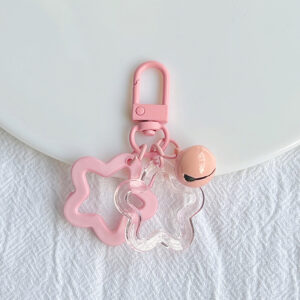 Double Star Bell Pendant-Pink
