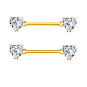 Gold White Diamond Pairs