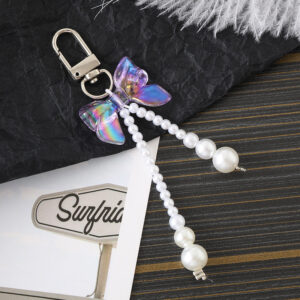 K3227 color plated bow pendant purple / Small pendant