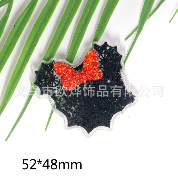 Wholesale cartoon quicksand bear bag acrylic pin DIY patch OLY Exclusive