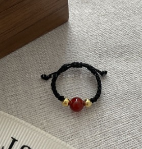Red bead ring