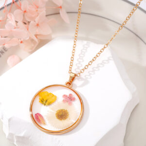 6# yellow White pink flower