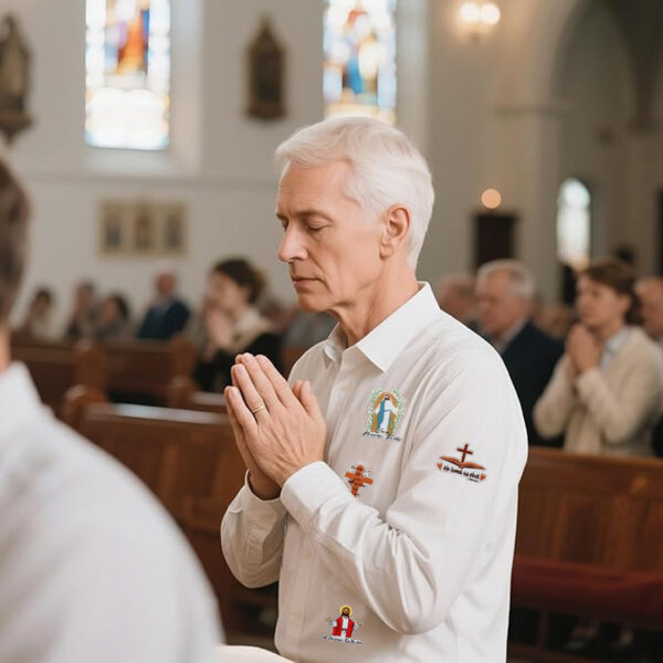 Wholesale Faith Letter Series Embroidered Fabric Patch with Cross