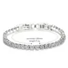 Wholesale Fashion Round Titanium Steel Inlay Zircon Bracelets 1 Piece