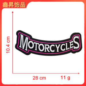 Heated hot melt glue*rose red*letters*motorcycles*height 10.4*28cm
