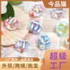 Wholesale Transparent hand-painted acrylic round beads