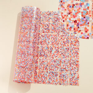 23 pink blue white orange round star sequin style / Geometric special-shaped resin hot-melt adhesive tape [whole piece 24*40cm, small square 3*4cm]