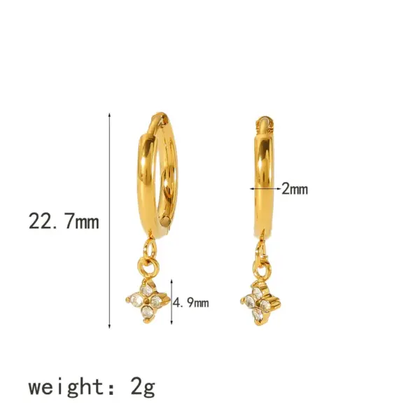 PVD Coated Real Gold Plated Starfish Heart Shape 304 Stainless Steel Luxurious Simple Style Waterproof Non Tarnish Drop Earrings