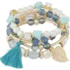 Fashion Flower Alloy Pearl Artificial Gemstones Women's Bracelets 1 Piece