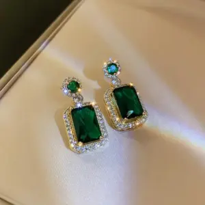 Green Earrings